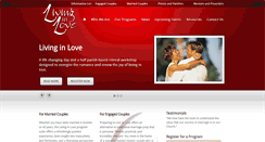 Desktop Screenshot of livinginlove.org